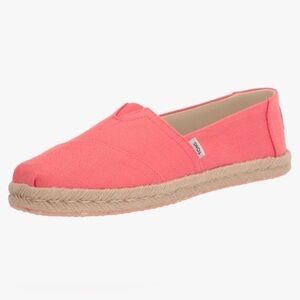 TOMS Peach Women’s Alpargata Rope Textured Slip on Shoes Size 8.5